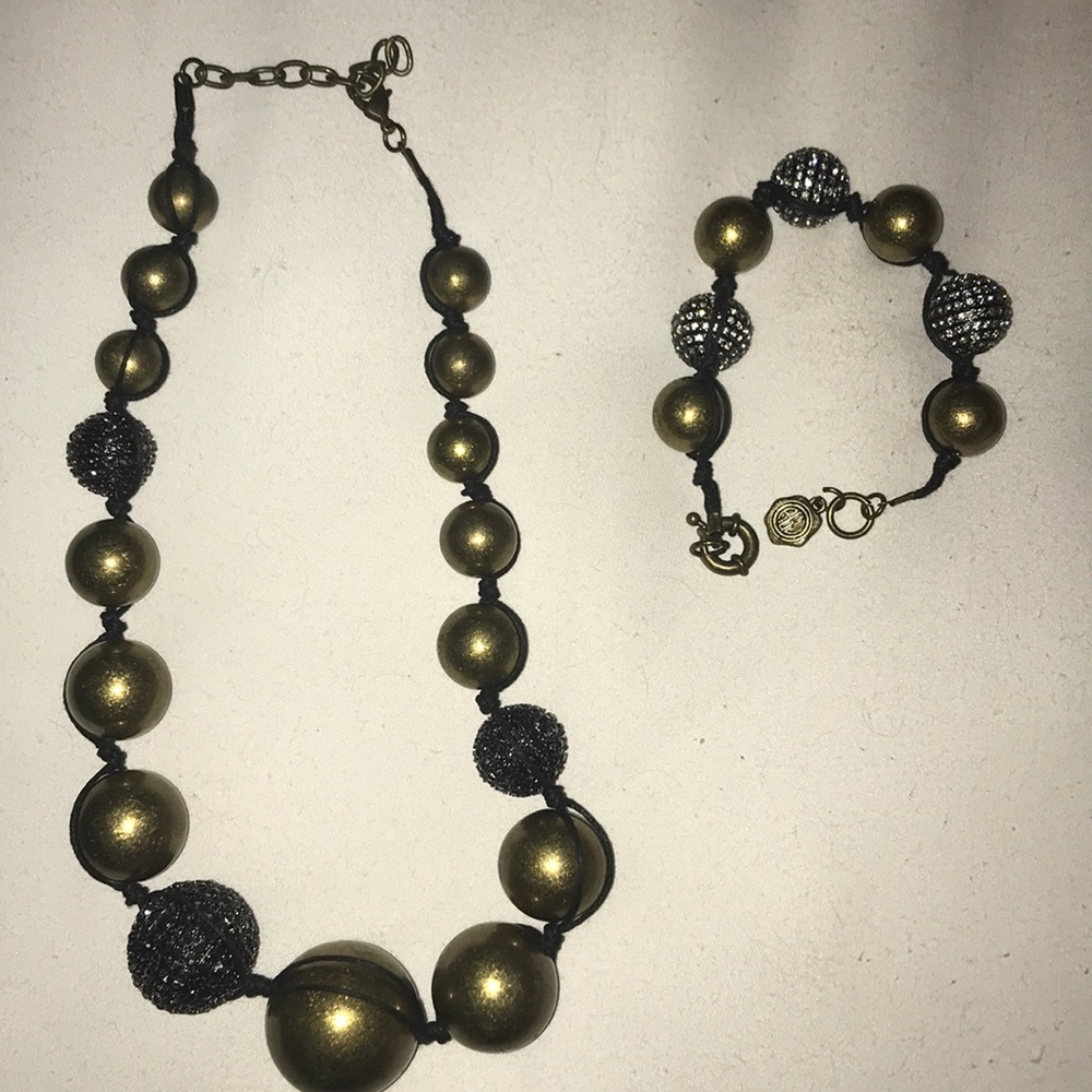 RJ Graziano Bauble necklace and bracelet set